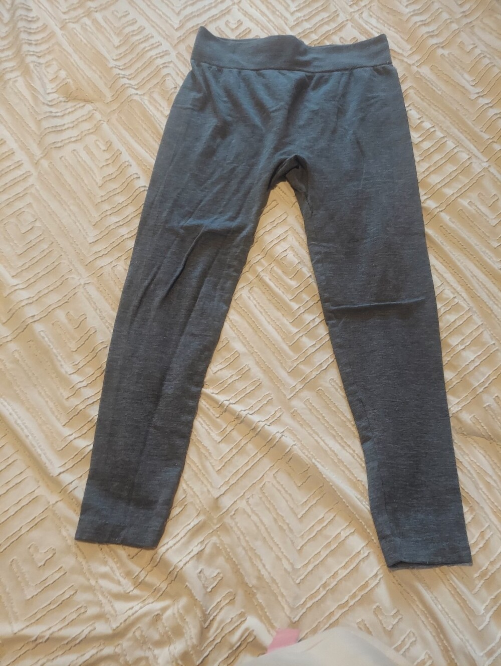 Maurices Charcoal Heather Grey Fleece Lined Seamless Leggings High Rise